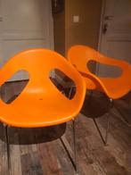 2 Nette Oranje Kuipstoeltjes, Huis en Inrichting, Stoelen, Ophalen of Verzenden