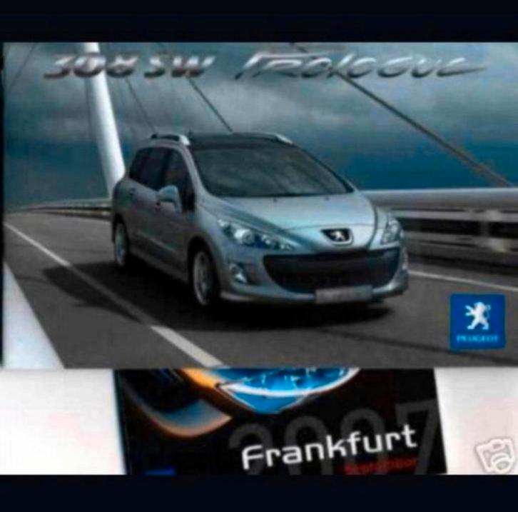Peugeot persmap IAA Frankfurt 2007 – 308 wereldpremière, Boeken, Auto's | Folders en Tijdschriften, Zo goed als nieuw, Peugeot