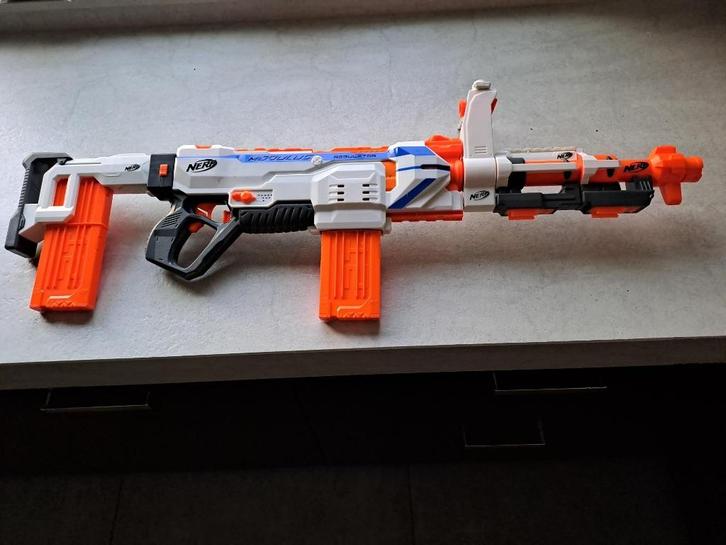 De NERF N-Strike Modulus Regulator, Kinderen en Baby's, Speelgoed | Buiten | Actiespeelgoed, Gebruikt, Ophalen