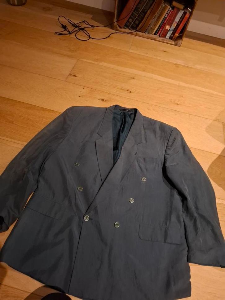 Zijden Colbert Blazer Heren dames  Retro Vintage Mt 56 XXL, Kleding | Heren, Kostuums en Colberts, Gedragen, Maat 56/58 (XL), Overige kleuren