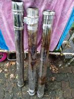 Gebruikte schoorsteenpijpen - 3 stuks plus kap, Huis en Inrichting, Kachels, Ophalen of Verzenden, Hout