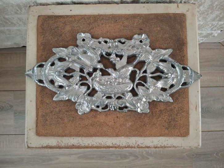 Vintage gietijzeren ornament uit Frankrijk, Antiek en Kunst, Antiek | Woonaccessoires, Ophalen of Verzenden