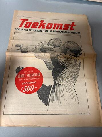 WOII-propagandablad – (Maart 1942) – Gewijd aan de toekomst beschikbaar voor biedingen