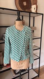 Kyra & Ko blazer stretch maat L groen/wolwit grafisch, Maat 42/44 (L), Nieuw, Ophalen of Verzenden, Kyra & Ko