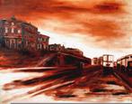 IJmuiden Halkade 90x125cm Olieverfschilderij, Ophalen