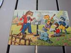 Vintage postkaart zingende katten 1900-1920, Verzamelen, Ansichtkaarten | Dieren, Ophalen of Verzenden, Voor 1920, Gelopen, Hond of Kat