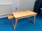 bedtafeltje, laptoptafel, Ophalen, Zo goed als nieuw, Rechthoekig, Hout