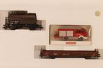 Marklin 47907 H0 'Feuerwehr' wagonset met Wiking-voertuig DB, Wisselstroom, Treinset, Ophalen of Verzenden, Zo goed als nieuw