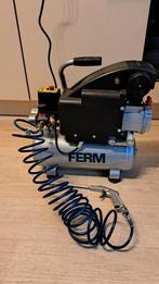 Ferm Compressor - CRM1044 1.1PK - 750W - 8 liters, Doe-het-zelf en Verbouw, Compressors, Ophalen, Gebruikt, 6 tot 10 bar, Minder dan 200 liter/min