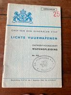 Nederlands KL KNIL voorschrift lee enfield bren  PIAT 1945, Verzenden, Nederland, Embleem of Badge, Landmacht