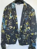 Dames jasje gebloemd Merk Les Blue mt 42-44 met hemdje, Ophalen of Verzenden, Zo goed als nieuw, Jasje, Grijs