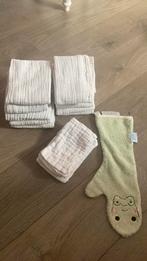 Baby shower glove , 9 hydrofiel doeken en 9 washandjes, Zo goed als nieuw, Verzenden
