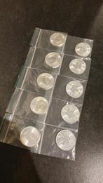 10 x maple leaf 1oz uit 2021 nieuwstaat, Ophalen of Verzenden, Zilver