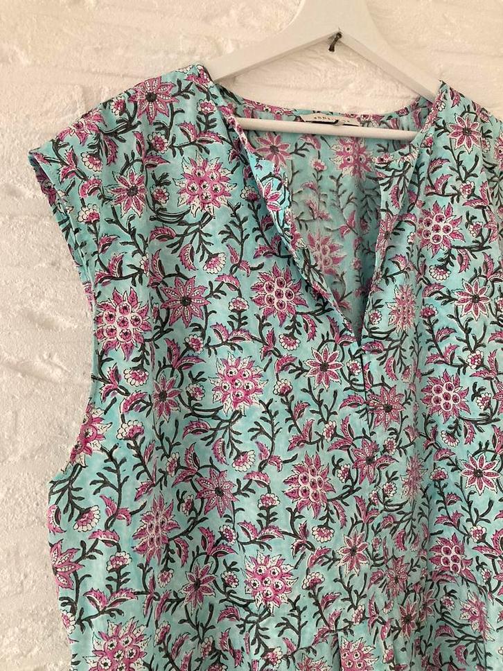 Mooie zgan bohemian jurk van Anna + Nina maat 42 XL, Kleding | Dames, Jurken, Zo goed als nieuw, Maat 42/44 (L), Onder de knie