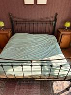Robuust romantisch bed met elektrisch Auping onderstel, Ophalen, Gebruikt, 90 cm, Eenpersoons