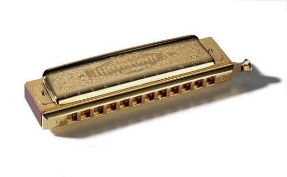 Hohner Chromonica 48 C goldplated 270/48  Exclusieve uitvoer, Muziek en Instrumenten, Blaasinstrumenten | Mondharmonica's, Nieuw