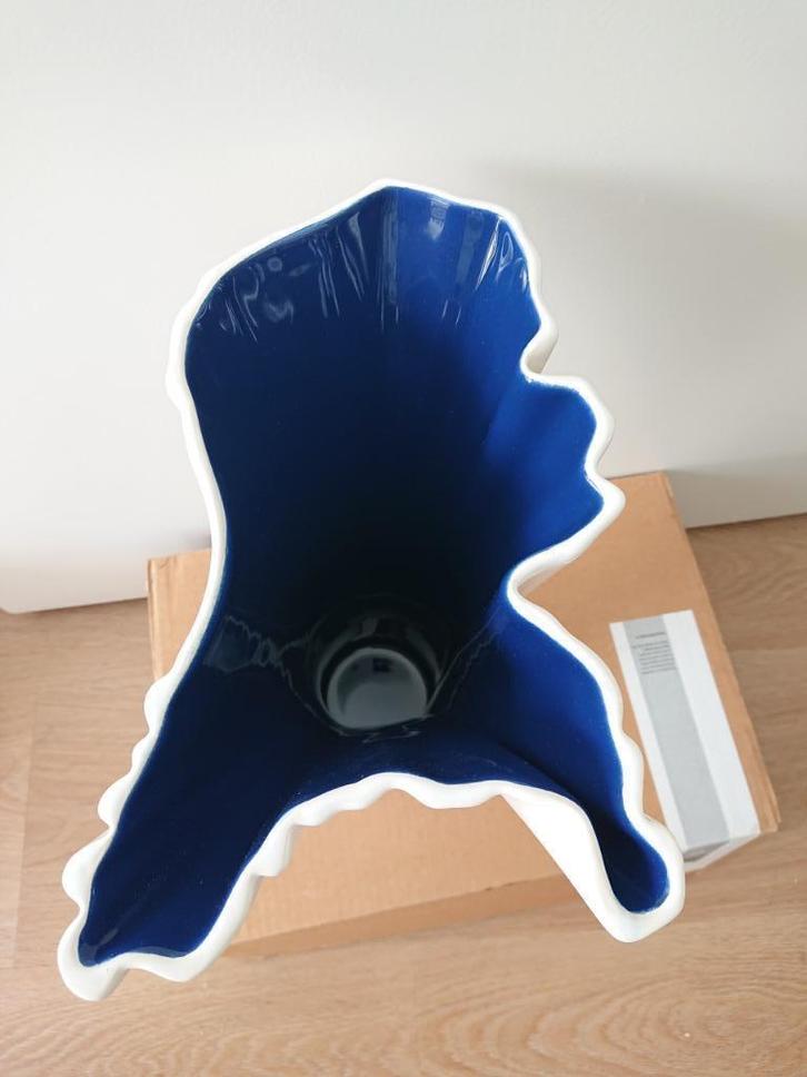 Royal Goedewaagen - Holland Vaas 35cm - Wit/Blauw, Huis en Inrichting, Woonaccessoires | Vazen, Nieuw, Blauw, Minder dan 50 cm