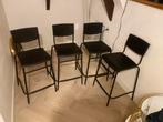 Barstoelen indistueel 4x, Ophalen, Met voetsteun, 60 tot 90 cm, Zo goed als nieuw