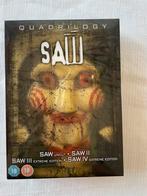 Saw quadrilogie collectors box. Saw 1 t/m 4, Gebruikt, Vanaf 16 jaar, Slasher, Boxset