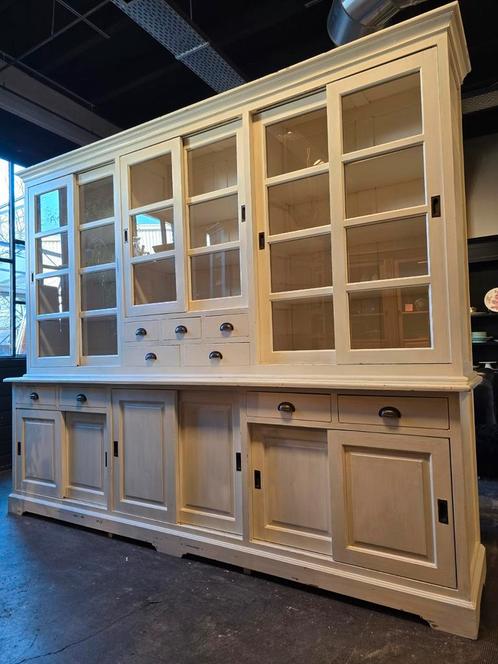 Grote landelijke winkelkast | buffetkast | vitrinekast, Huis en Inrichting, Kasten | Buffetkasten, Gebruikt, 200 cm of meer, 50 tot 75 cm