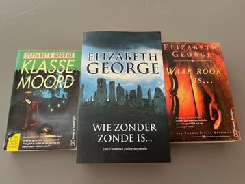 3 boeken van Elizabeth George - thrillers beschikbaar voor biedingen