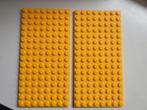 nr. 6820, 2 L. oranje platte platen 8x16. Verzenden mogelijk, Ophalen, Zo goed als nieuw, Complete set, Lego