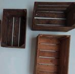 4 Fruitkistjes, Ophalen, Rond, Hout, Minder dan 30 cm