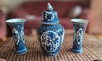 Delfts Blauw Boch Frères Vaas en Vazen Set, Antiek en Kunst, Ophalen of Verzenden