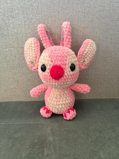 Gehaakte Angel (roze Stitch), Kinderen en Baby's, Speelgoed | Knuffels en Pluche, Nieuw, Overige typen, Ophalen of Verzenden