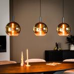 Hanglamp Mirel 3-lamps, kleur Goud van BASE, Ophalen, ., Nieuw, Glas