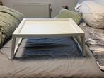Bedtafel / Dienblad - Wit, Huis en Inrichting, Tafels | Bijzettafels, Ophalen, Minder dan 45 cm, Kunststof, 55 tot 75 cm