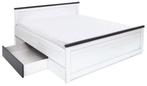 VOORRAAD Tweepersoonsbed Lucca 180x200 cm | Incl. lade NIEUW, Wit, Overige typen, Ophalen of Verzenden, Nieuw