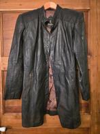 Mooie bruine halflange leren jas van Toskana maat M, Maat 38/40 (M), Bruin, Toskana, Ophalen of Verzenden