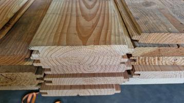 2e keus Douglas blokhut profiel ,breed,werkend 175mm beschikbaar voor biedingen