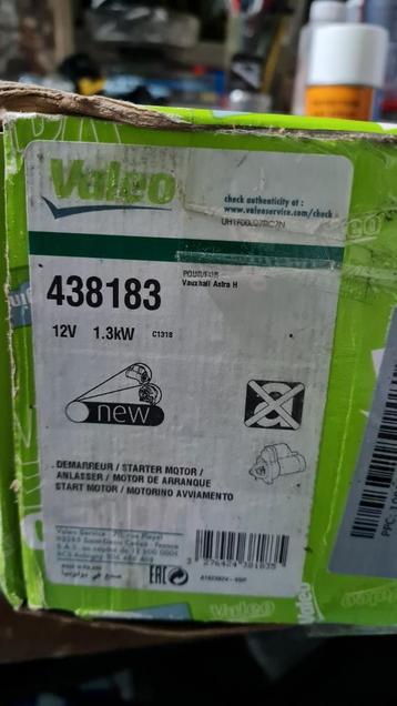 Startmotor Valeo 438183,nieuw .Opel ,Saab,Deawoo,Fiat beschikbaar voor biedingen