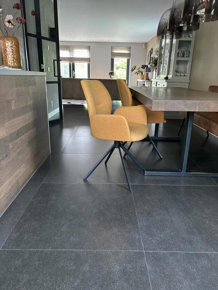 Eetkamerstoel Hera te koop, Huis en Inrichting, Stoelen, Zo goed als nieuw, Drie, Metaal, Stof, Overige kleuren, Ophalen