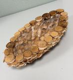 Handgemaakte Houten Plantenbak Rustieke Boomschijf – 40 cm, Minder dan 60 cm, Ophalen of Verzenden, Zo goed als nieuw, H