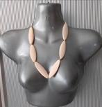 Manouk - Koordketting lichtgewicht, Sieraden, Tassen en Uiterlijk, Kettingen, Verzenden, Nieuw, Beige, Overige materialen