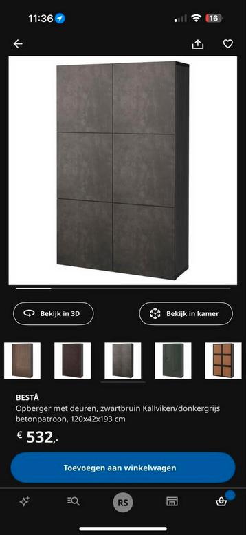 Besta kledingkast van Ikea - afbeelding 1