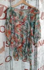 Mooie tuniek blouse met jungle print Maat M, Ophalen of Verzenden, Zo goed als nieuw, Maat 38/40 (M)