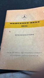 Mercedes 190 d b handleiding, Auto diversen, Handleidingen en Instructieboekjes, Ophalen of Verzenden