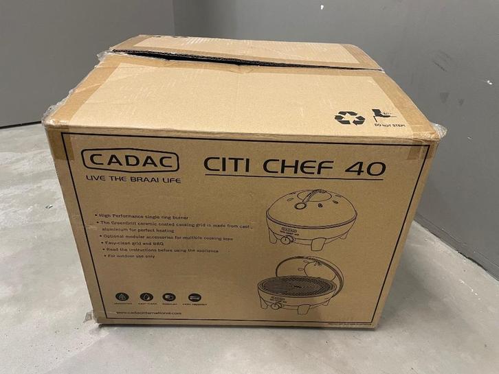 CADAC CITY CHEF 40 + BBQ Plate en Chef Pan 36, NIEUW!, Tuin en Terras, Gasbarbecues, Nieuw, Ophalen