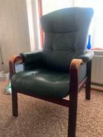 Relaxstoel leer handmatig, Ophalen, Gebruikt, Leer, 50 tot 75 cm