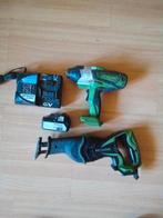 Hitachi recipro en slagmoer 18V, Ophalen, Zo goed als nieuw, Decoupeerzaag, 30 tot 70 mm