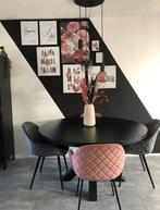 PRONTO wonen tavolo RONDE eettafel zwart, Huis en Inrichting, Tafels | Eettafels, Ophalen, Gebruikt, Vijf personen of meer, 100 tot 150 cm