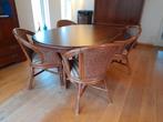 Eethoek, Huis en Inrichting, Tafels | Eettafels, Ophalen, Gebruikt, 100 tot 150 cm, Teakhout