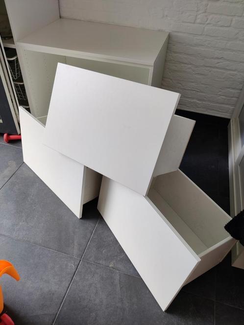 3 ikea besta lades. Inclusief rails (druk en open), Huis en Inrichting, Kasten | Boekenkasten, Zo goed als nieuw, 50 tot 100 cm