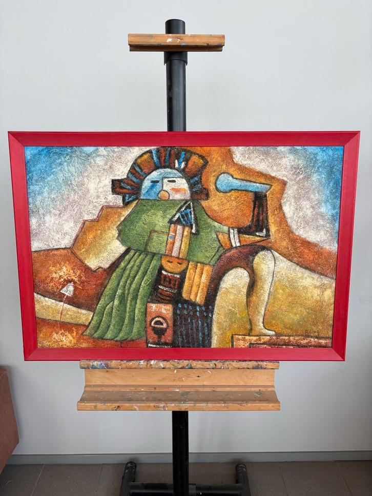 Schilderij van B. Long, Antiek en Kunst, Kunst | Schilderijen | Klassiek, Ophalen