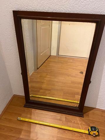Erg mooie Antieke spiegel met geslepen glas brocante vintage beschikbaar voor biedingen