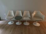 3x Eettafelstoel + 1x Armleunstoel Saarinen Tulip Chair, Huis en Inrichting, Stoelen, Ophalen, Gebruikt, Wit, Design